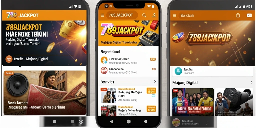 Antarmuka aplikasi 789JACKPOT yang elegan dan fungsional.