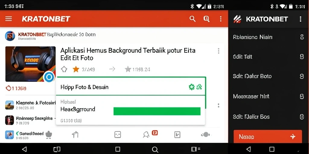 Tampilan antarmuka aplikasi Hapus Background KRATONBET.