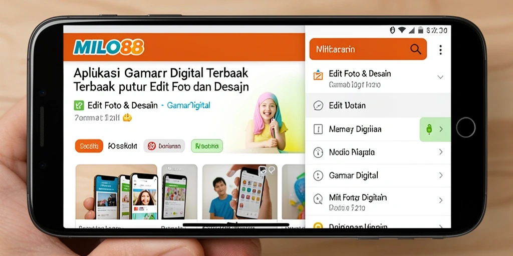 Tampilan antarmuka pengguna yang menarik dan fungsional dalam MILO88.