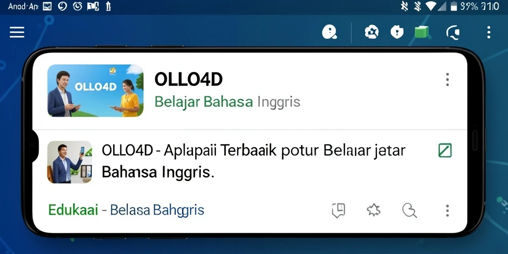 Antarmuka OLLO4D yang interaktif dan mendukung belajar Bahasa Inggris.