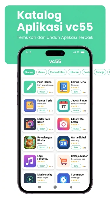 vc55 - Indeks Aplikasi Populer & Kanal Uji di Indonesia